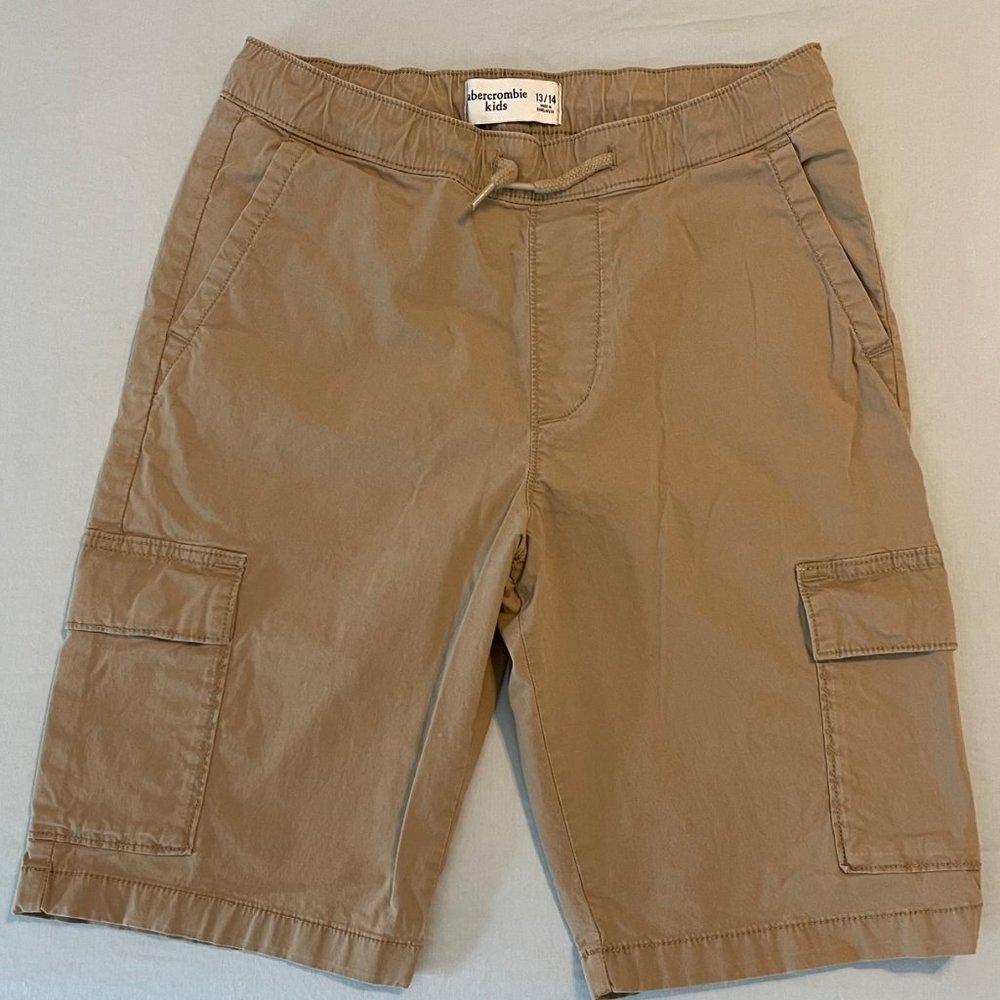 ABERCROMBIE KIDS Elastic Waist Cargo Shorts for Boys  Size 13/14  VGUC!